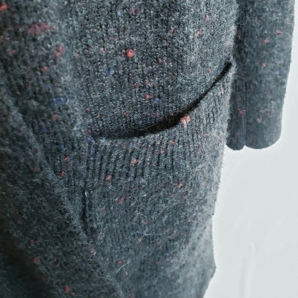 Madewell Donegal Kent Open Front Cardigan Sweater Coziest Yarn Gray - Picture 9 of 14